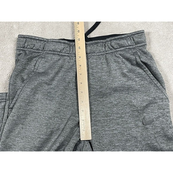 Nike Sweatpants Men's S Gray Heather Dri Fit 100% Polyester Workout Straight Leg - Picture 6 of 8